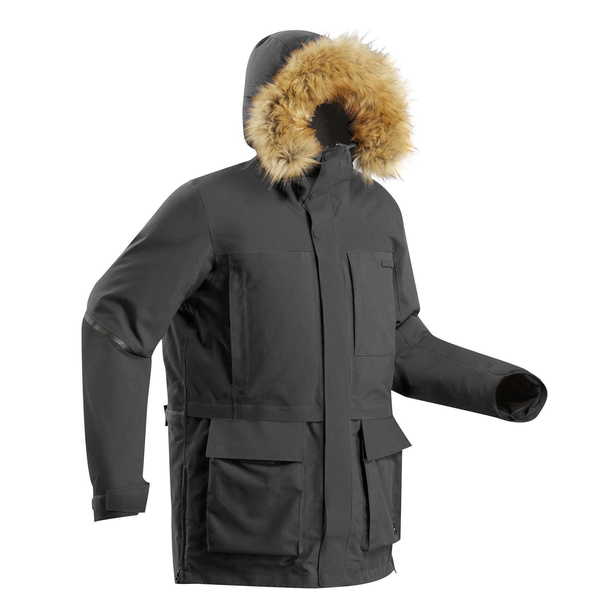 Geacă parka trekking ARCTIC 500 X-WARM Negru Unisex