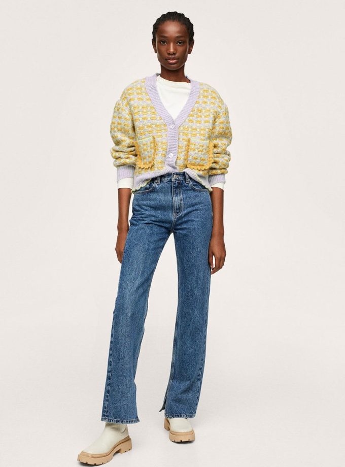 Mango Jeans femei, high waist