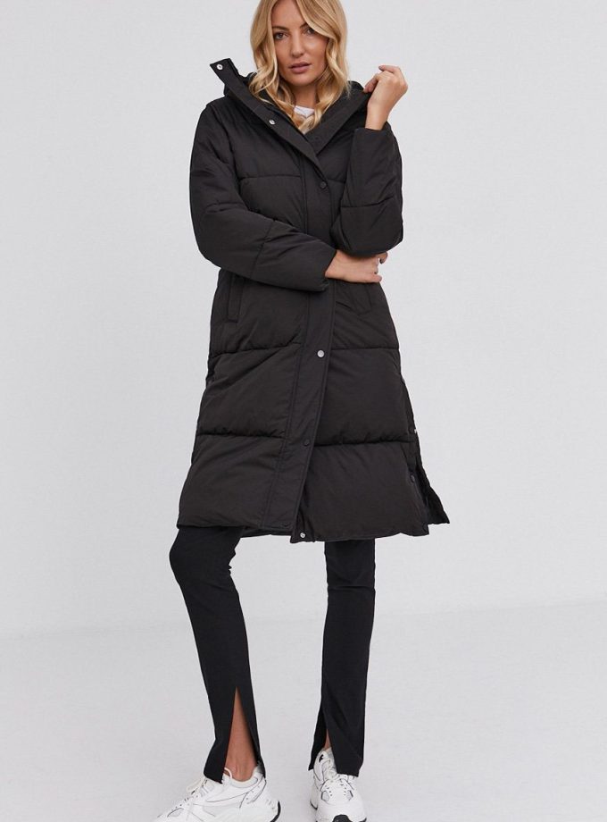 Answear Lab Palton femei, culoarea negru, de iarnă